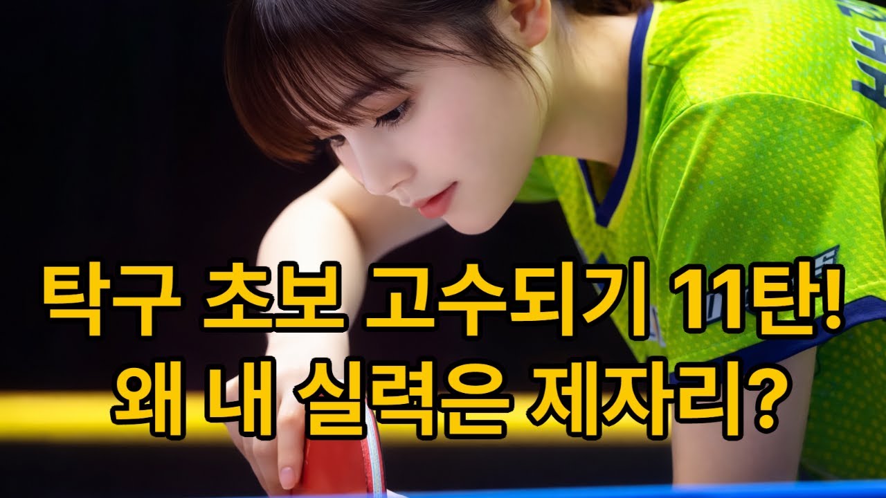 탁구 초보 고수되기 11탄_실력이 폭발하는 사람들의 연습 사고법