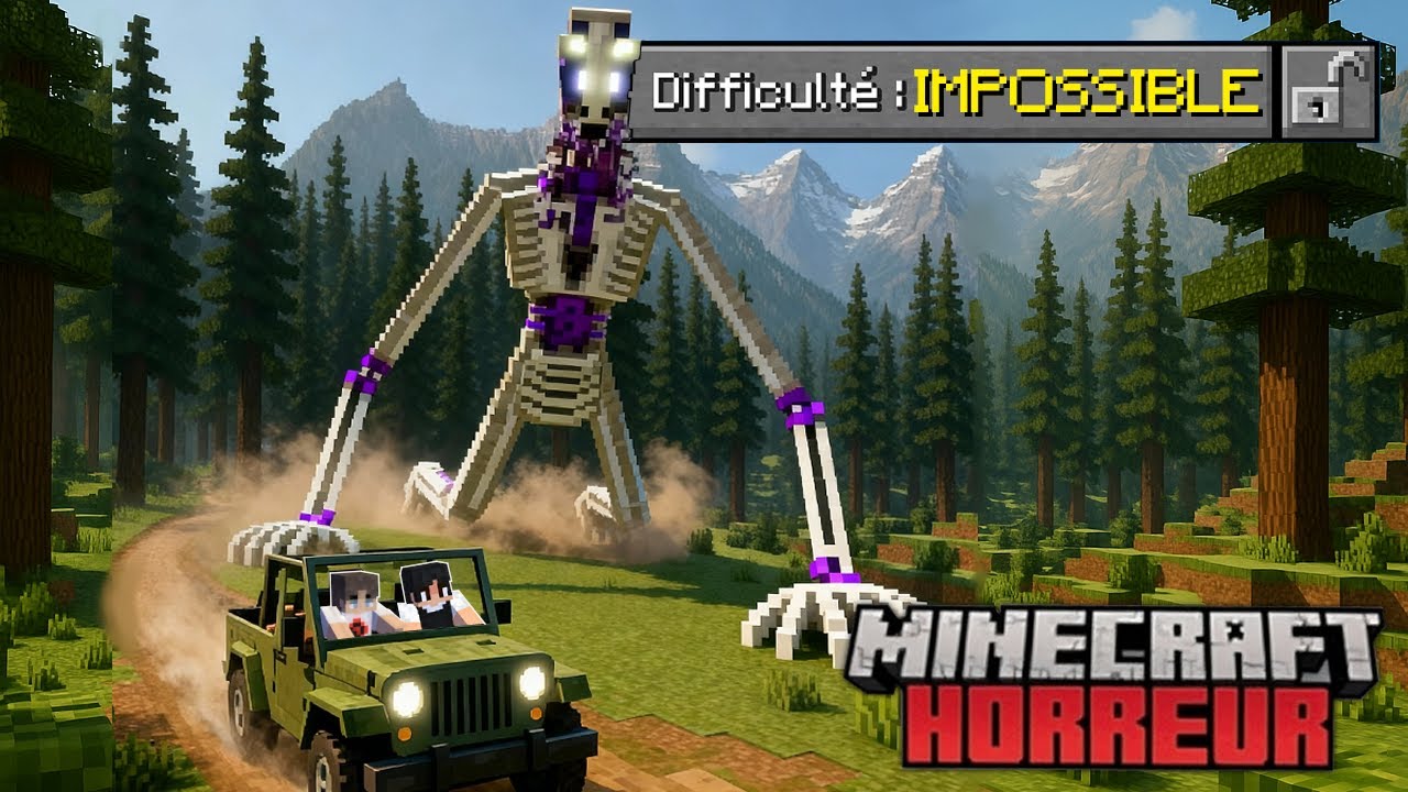 Ce mod horreur nous TRAQUE sur MINECRAFT !  ( The Woodland Stalker Reimagined )