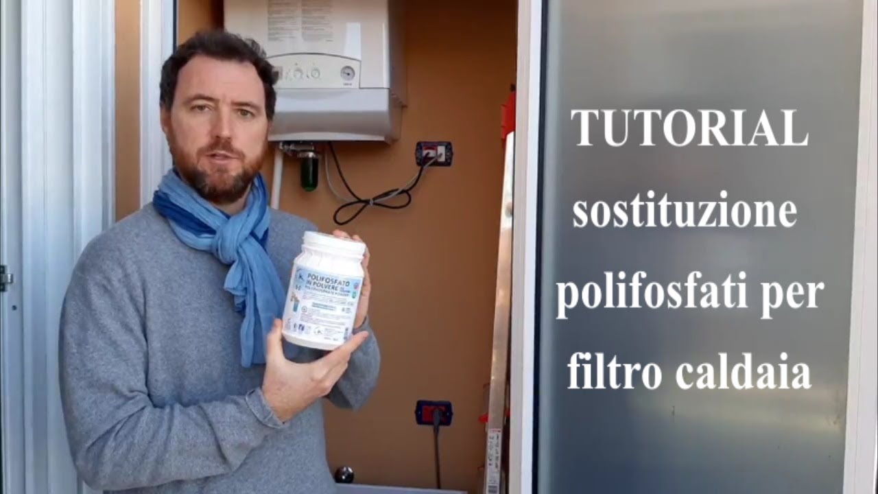 Tutorial ricarica filtro dosatore anticalcare polifosfati caldaia fai da te con polvere WK Amazon
