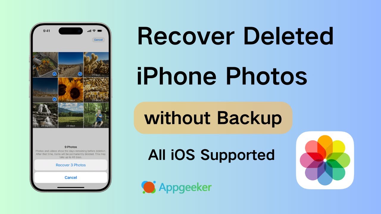 How to Recover Deleted Photos on iPhone with or without Backup | 4 Ways for All iOS