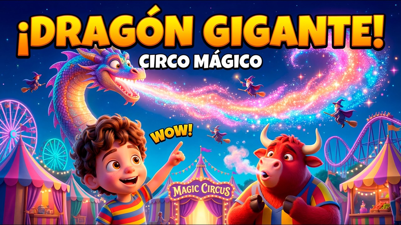 ¡Wow! El Dragón Gigante y el Circo Mágico 🎪 Canciones Infantiles | Tomy y Tory