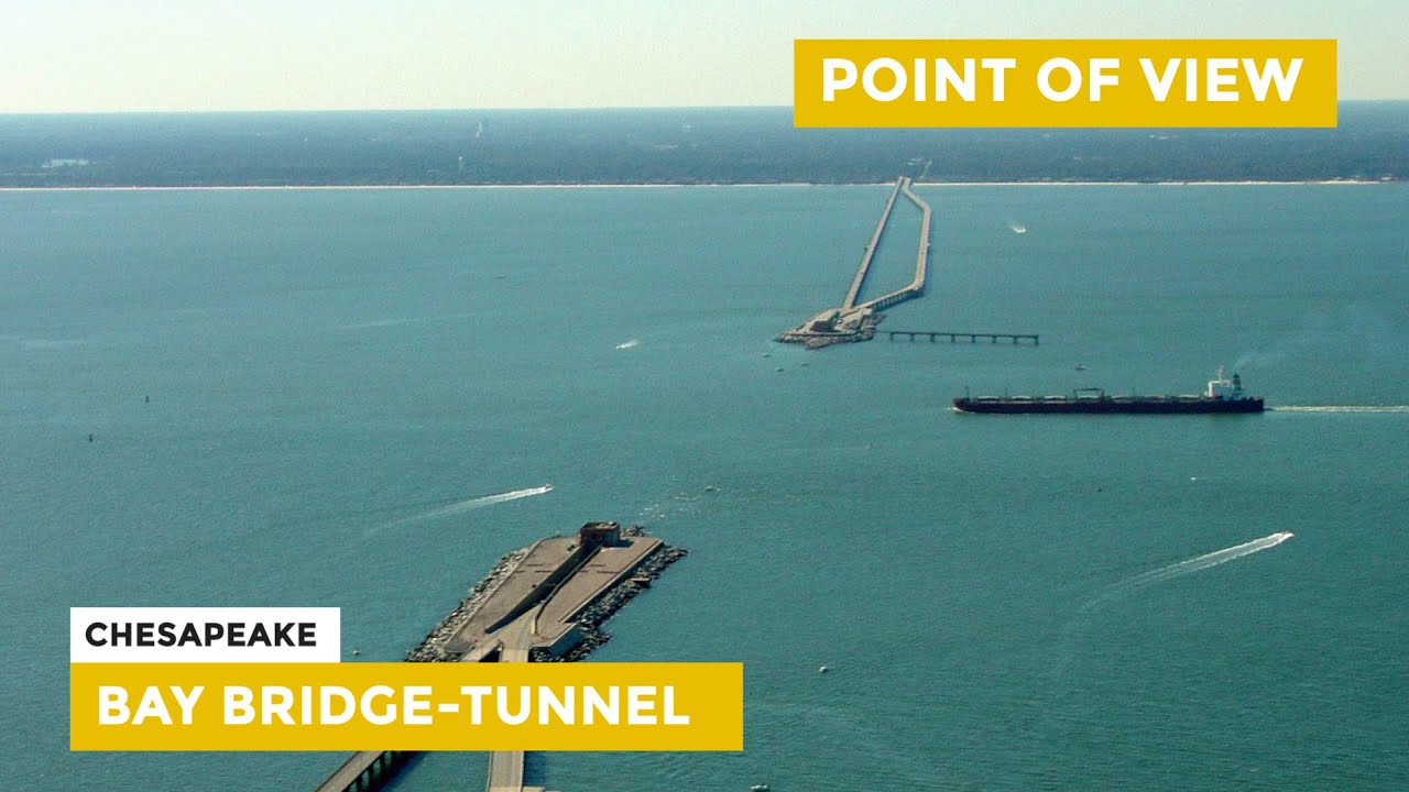 Chesapeake Bay Bridge Tunnel in 60 Seconds || Driving Across the Chesapeake Bay Bridge Tunnel || POV