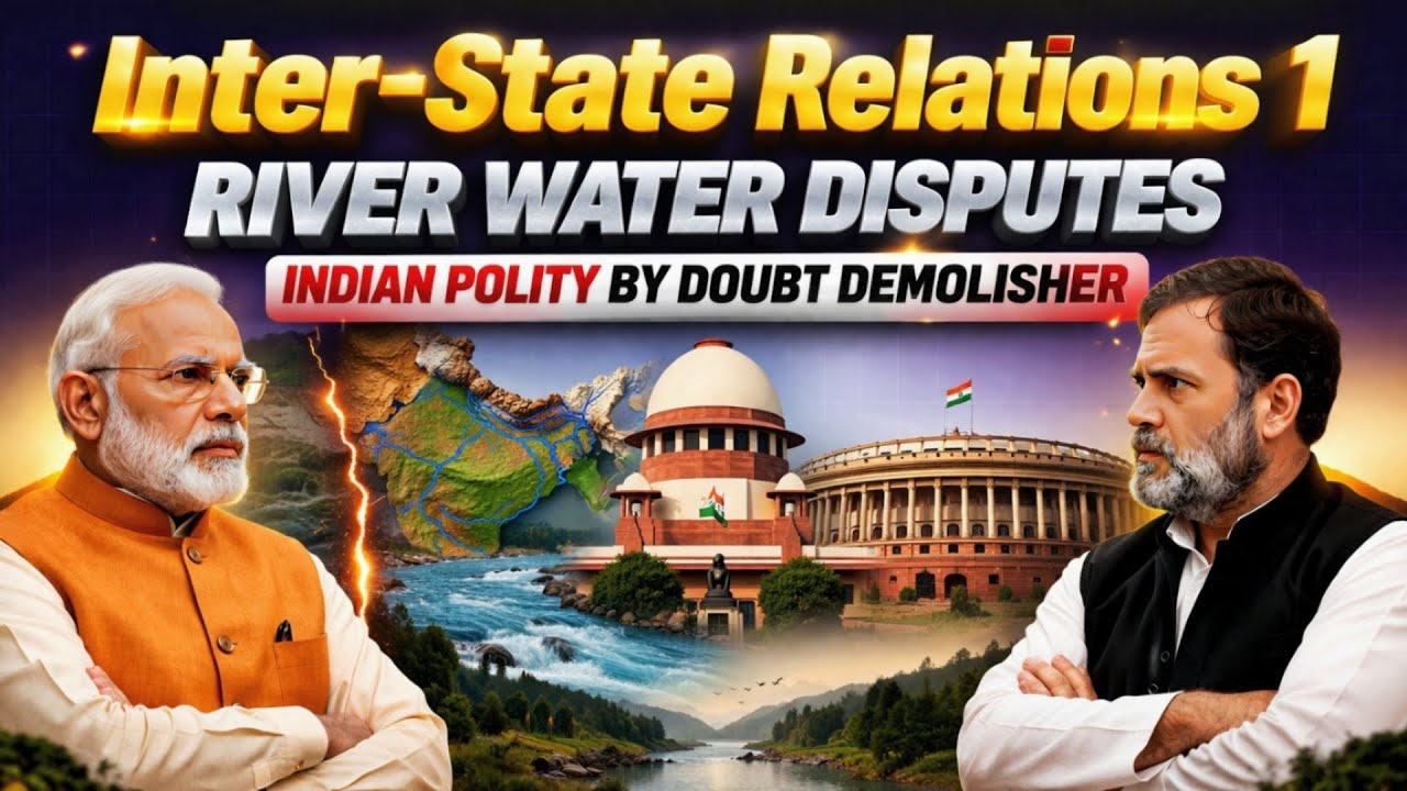Inter-State Relations | Part 1 | River Water Disputes Explained |  UPSC Polity
