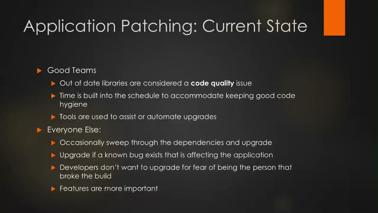 Jeremy Long The Application Patching Manifesto