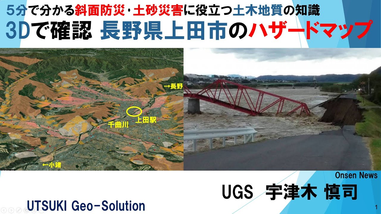 3Dで確認するハザードマップ⑦　長野県上田市