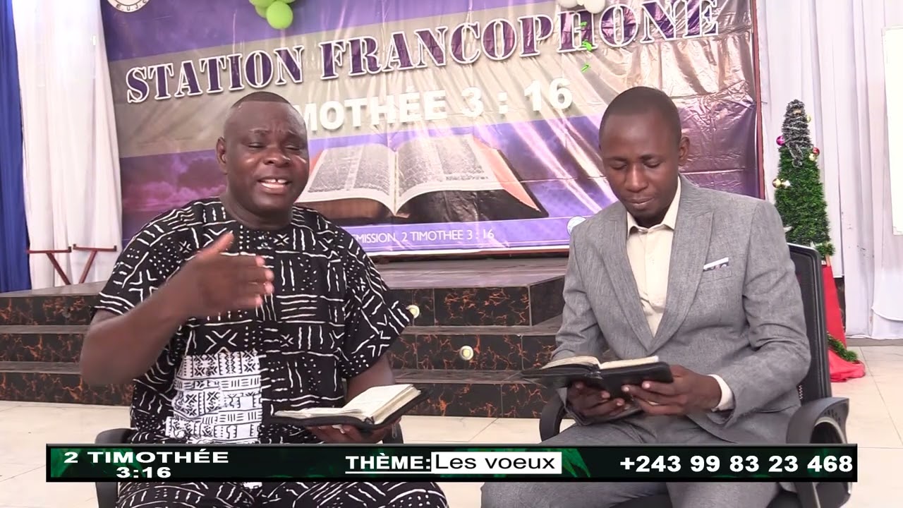 2 Timothée 3:16 - Thème : Les Voeux avec l'Apôtre Patrick Ngudia