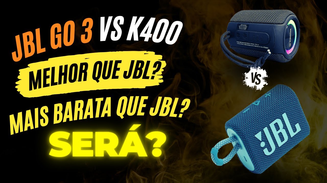 Caixa de Som Jbl Go 3  Caixa de Som Kimaster k400 Qual e a Melhor?