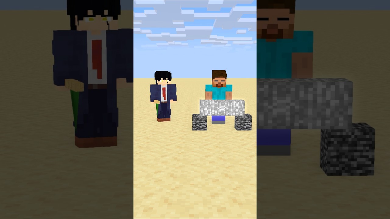 HELP Herobrine To Power Up And Split The Bedrock - KPOP DEMON HUNTERS #friendship #shorts #anime