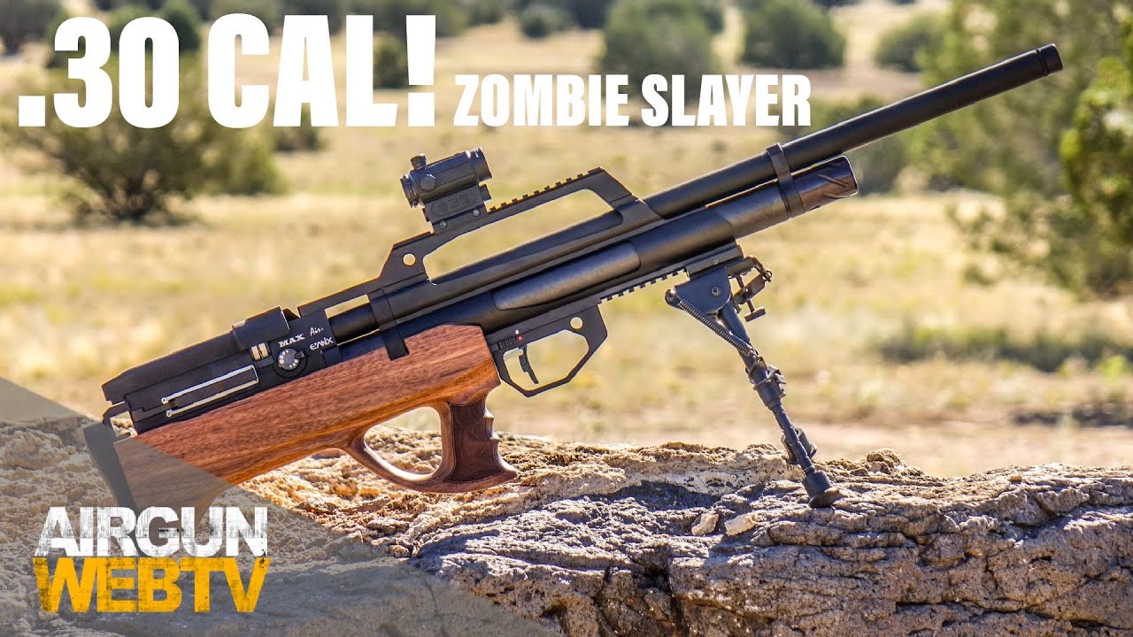 .30 CAL Evanix Zombie Slayer - Testing the MAX Air for speed and accuracy with a RED DOT