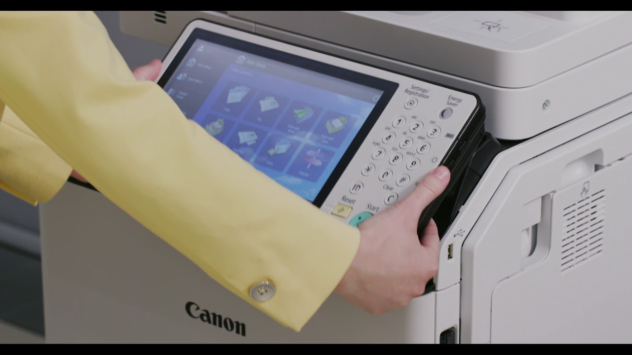 Canon imageRUNNER ADVANCE Product Feature: Adjustable Control Panel