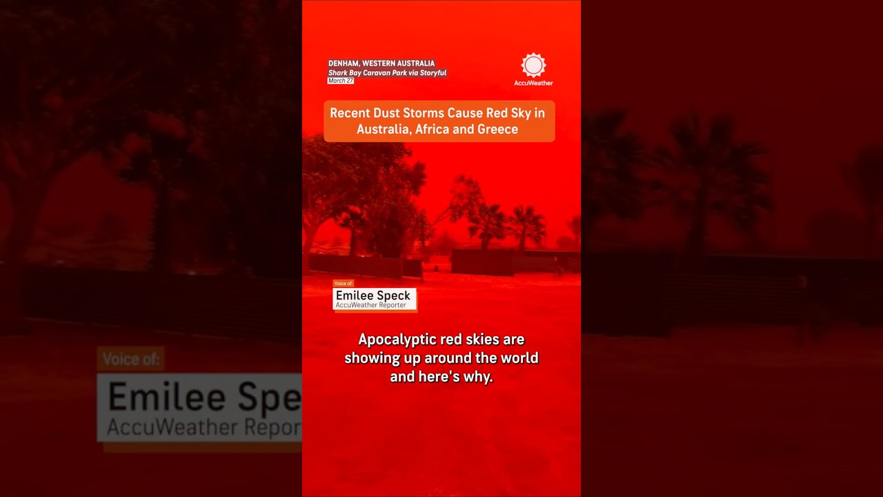 Three Countries Covered in Red Dust Storms