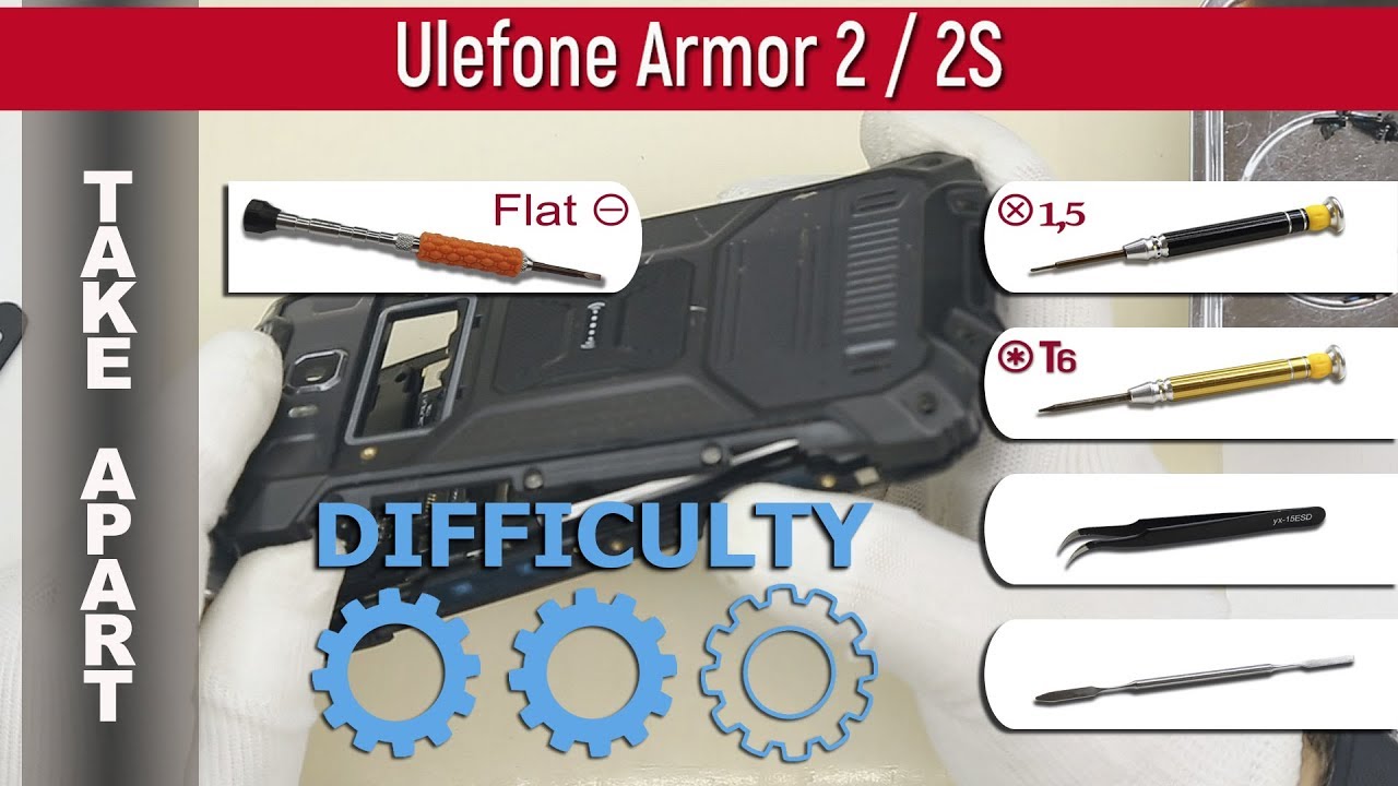 Как разобрать 📱 Ulefone Armor 2 / 2S Разборка и ремонт