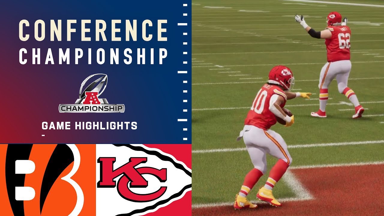 (3) Bengals vs (1) Chiefs AFC Championship Simulation (Madden 23)