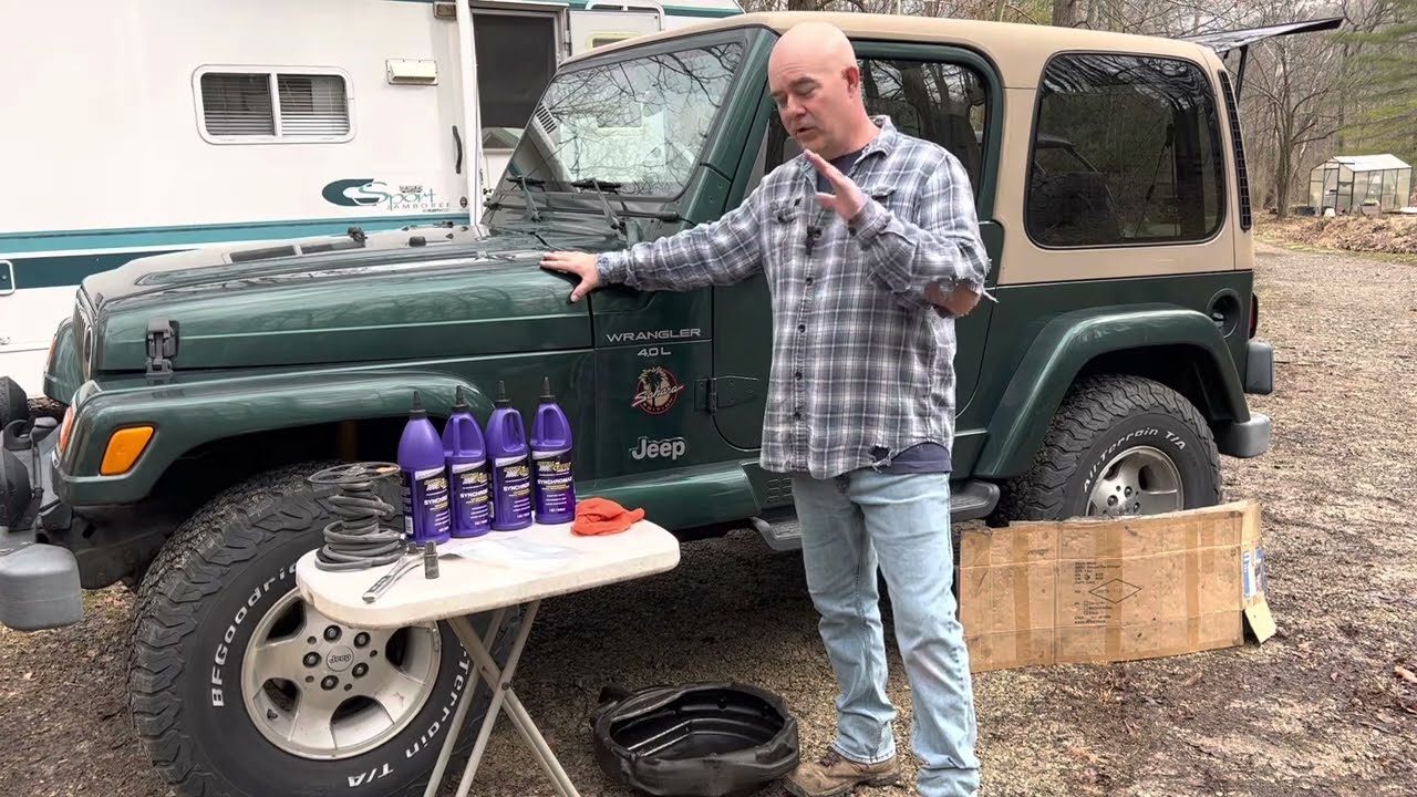 Jeep TJ Manual Transmission Fluid Change *SMOOTH SHIFTING* #jeepwranglertj