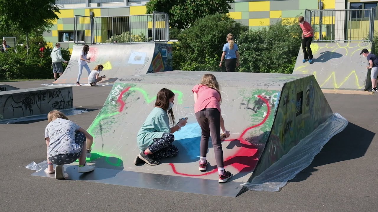 Graffiti im Skaterpark Dreiklang - #soundcityopen