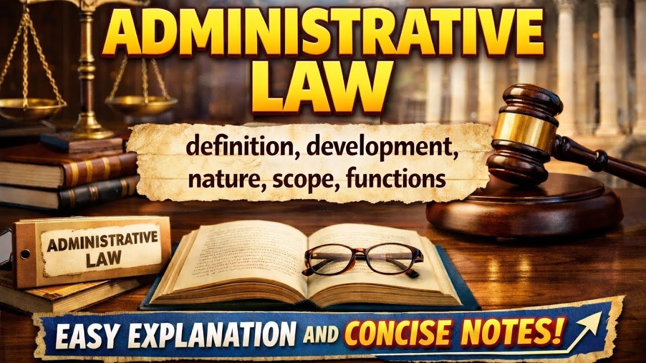Administrative Law. Definition, Functions, Development, Nature And Scope Of Administrative Law.