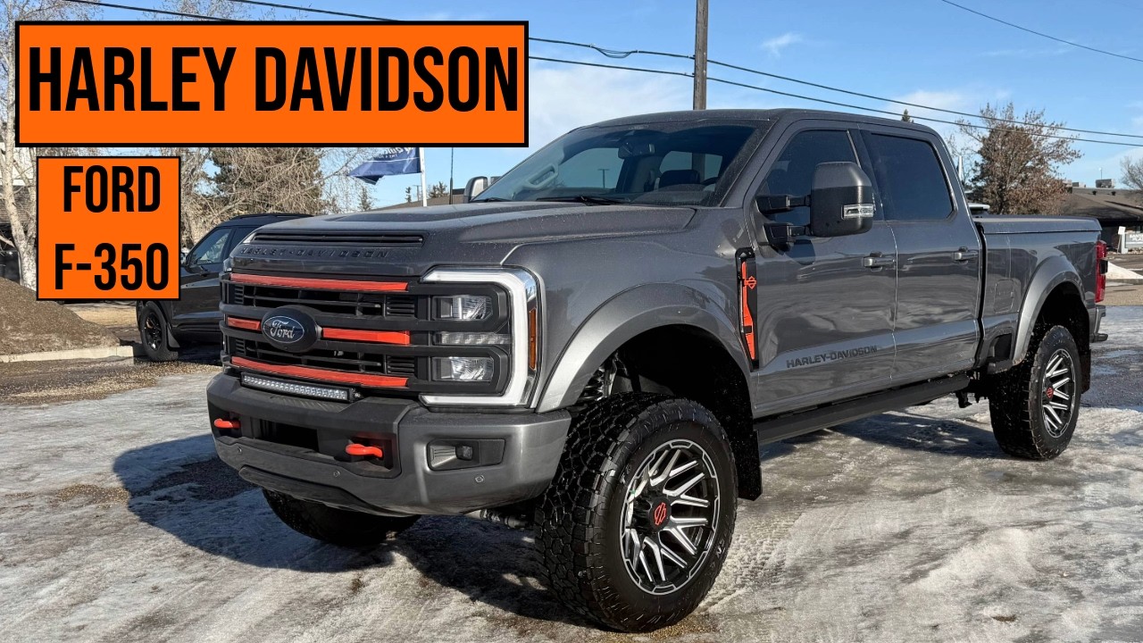 Видеообзор Ford F-350 Harley Davidson Edition 2026 года в разрешении 4K.