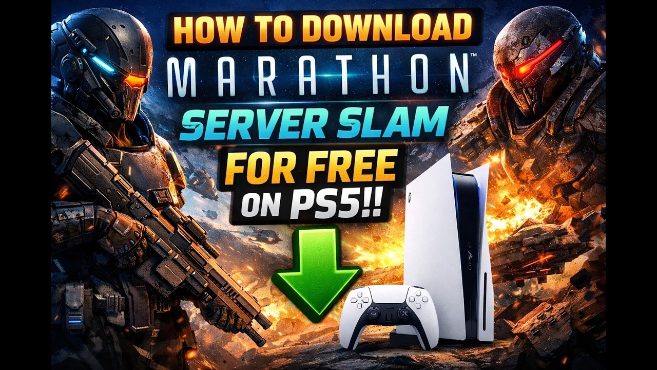 HOW TO DOWNLOAD MARATHON SERVER SLAM  FOR FREE ON PS5!! 