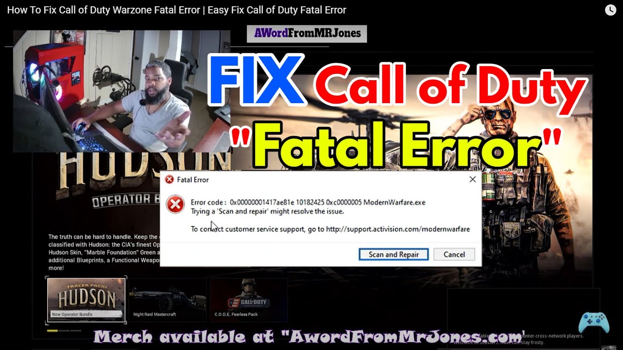 Fix Call of Duty Warzone Fatal Error 🎮 | Quick & Easy Solution!