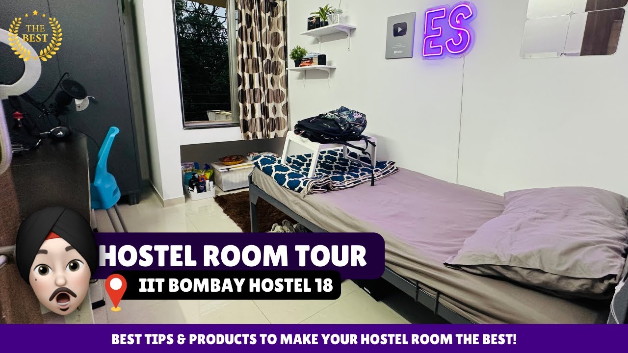 HOSTEL OR HOTEL? 😳 | My Room Tour | Hostel 18, IIT Bombay