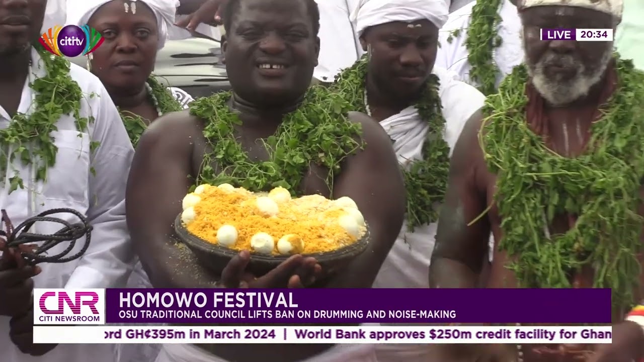 Homowo Festival: Osu Traditional Council lifts ban on drumming and noise-making