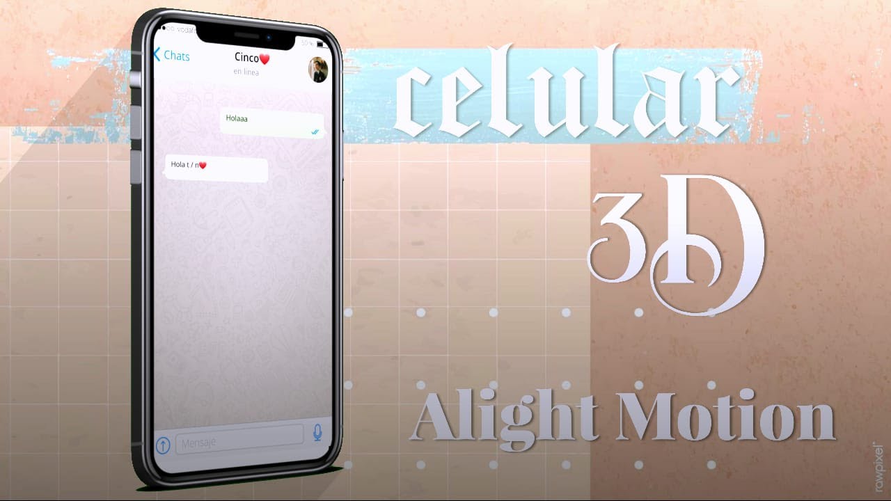 Ceclular 3D❣Alight motion ||mxtion_tutorials/tutorial con mi voz🙈💗