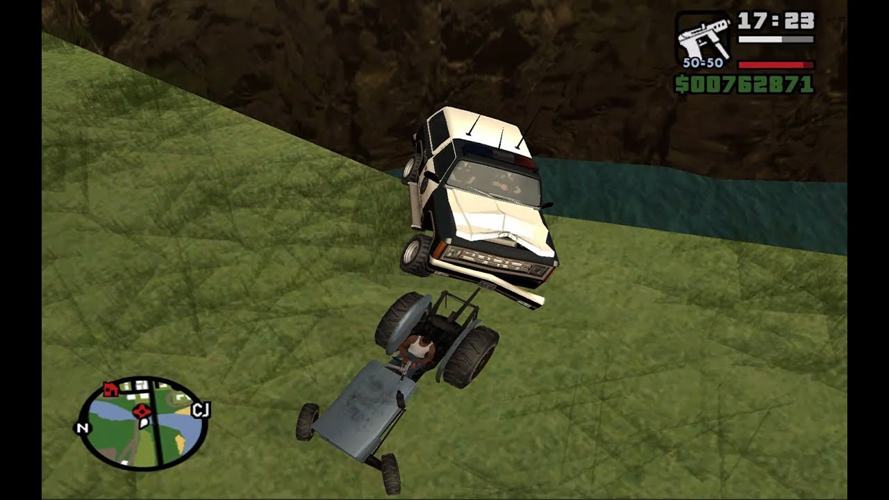 Throwing Cops on the water GTA  San Andreas