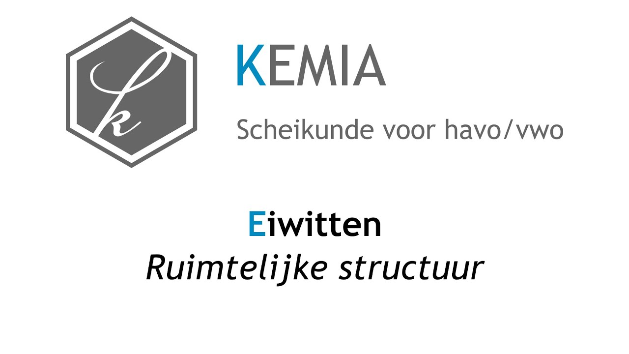 Eiwitten: Ruimtelijke structuur