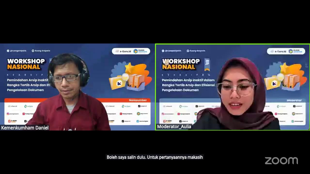 #3 Workshop 38JP: Pemindahan Arsip Inaktif dalam Rangka Tertib Arsip & Efisiensi Pengelolaan Dokumen