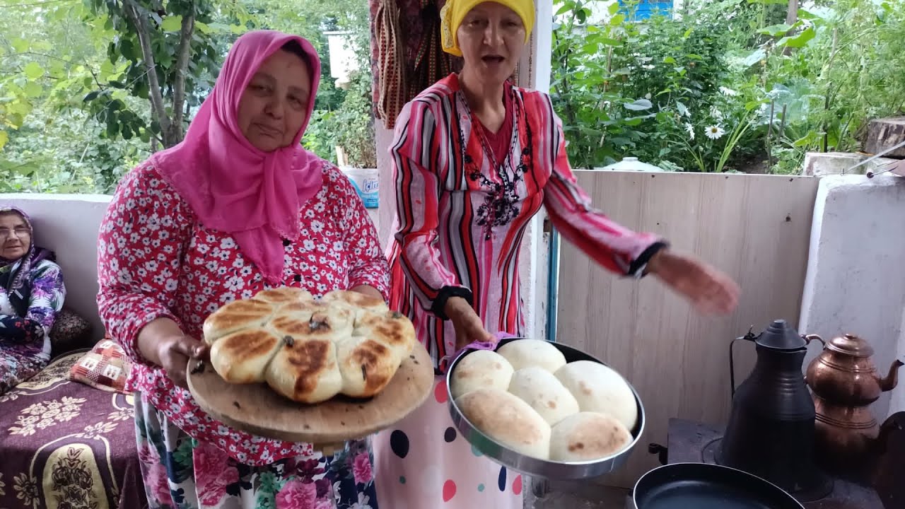 KESTANE YAPRAĞINDA EKMEK YAPIMI LEZZETİ BAMBAŞKA OLDU 🔥
