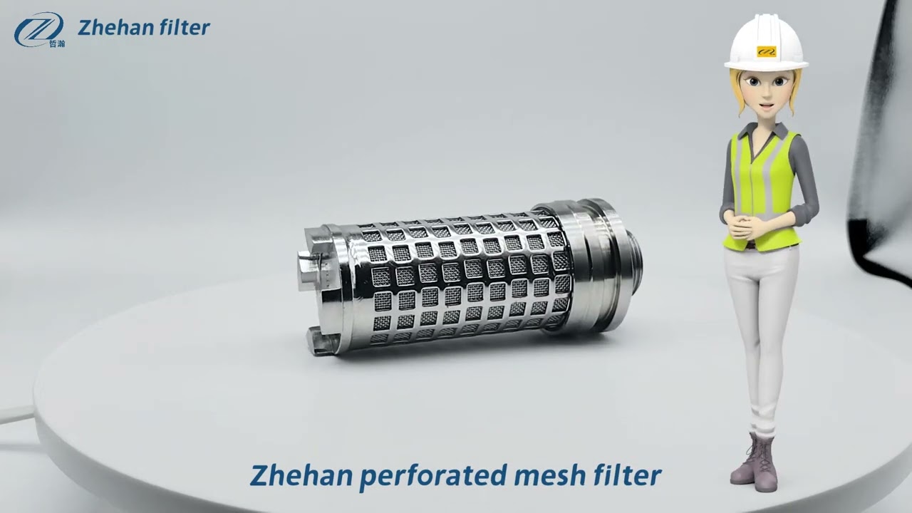 Perforated protective layer ensure the filter element high pressure resistance and good flowing.