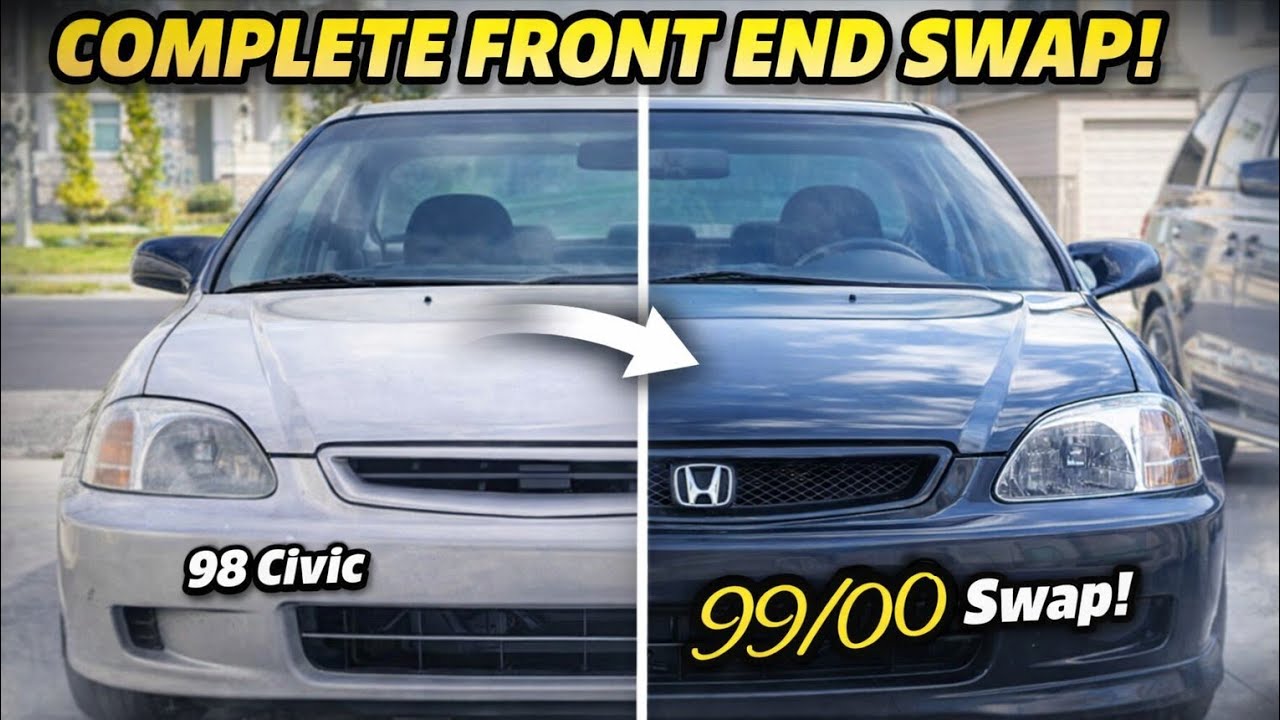 How to Swap 99/00 Front End on a 96/98 Honda Civic