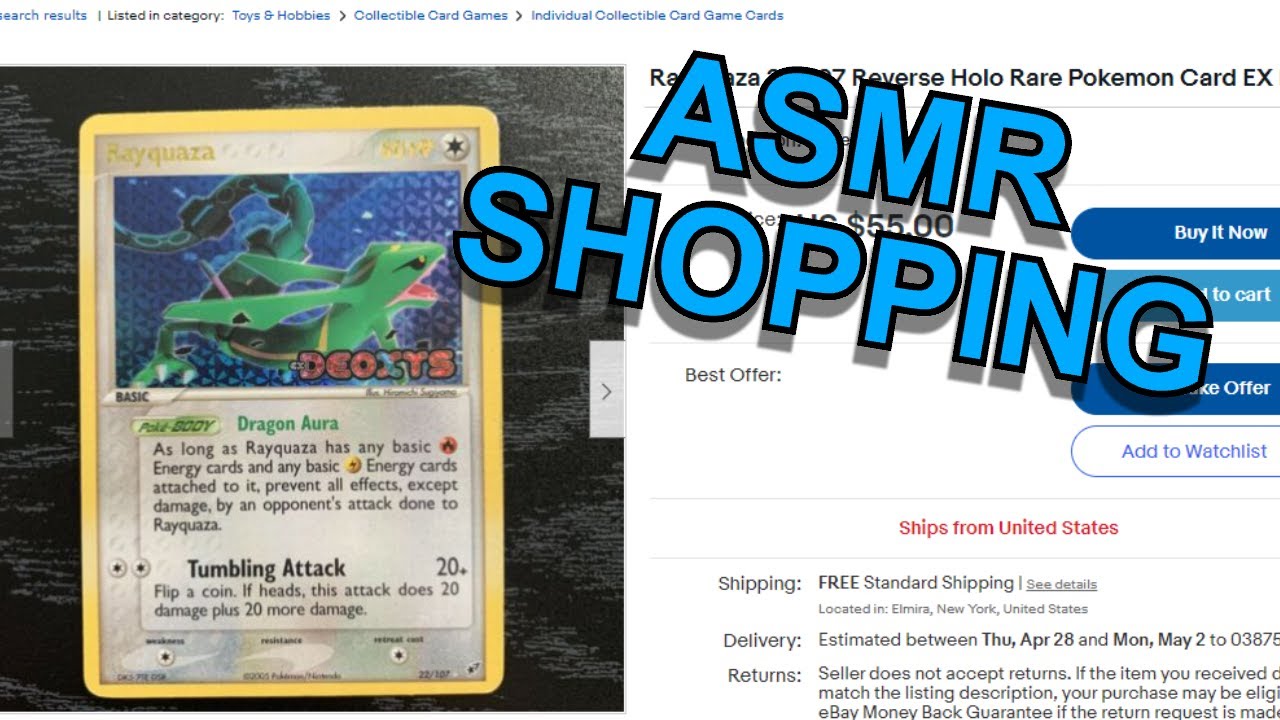 ASMR Pokemon Card Shopping Whispering
