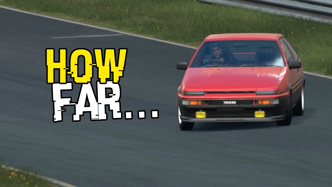 How Far Can You PUSH the AE86? | Assetto Corsa EVO 0.5