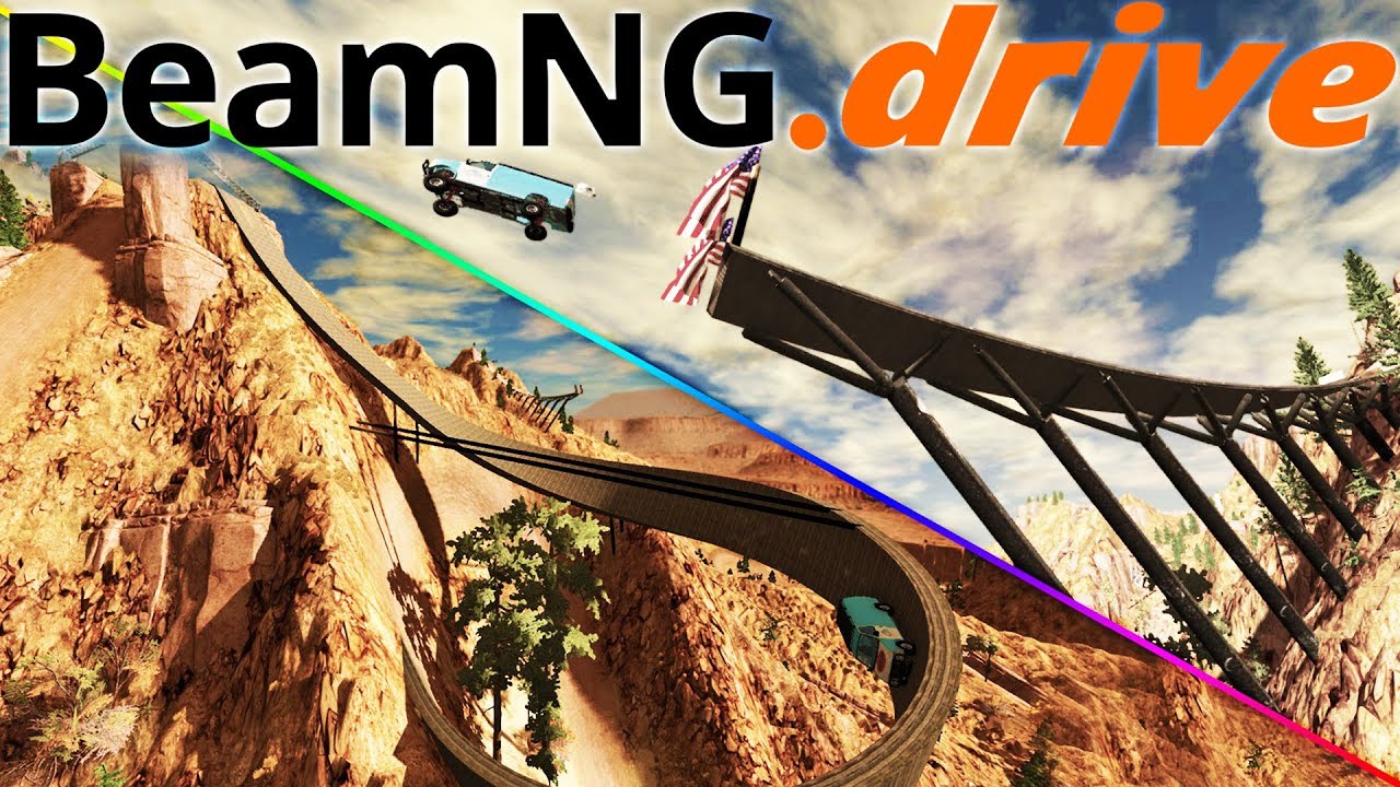 Лучшая карта в BeamNG.Drive? — Скоростные прыжки и столкновения — Таваци Монаднок — Игровой проце...