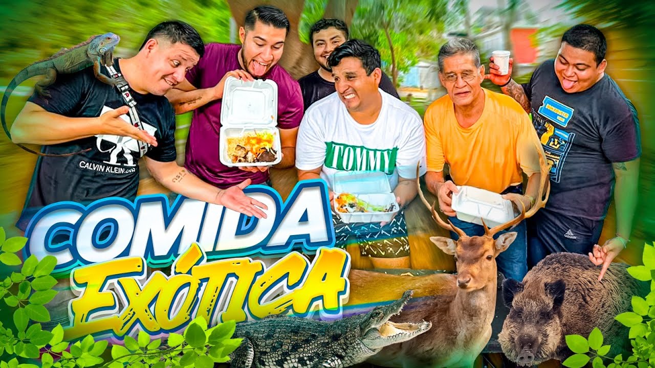 PROBANDO COMIDA EXOTICA | CARNE DE JABALI COCODRILO CON EL CREW🐗