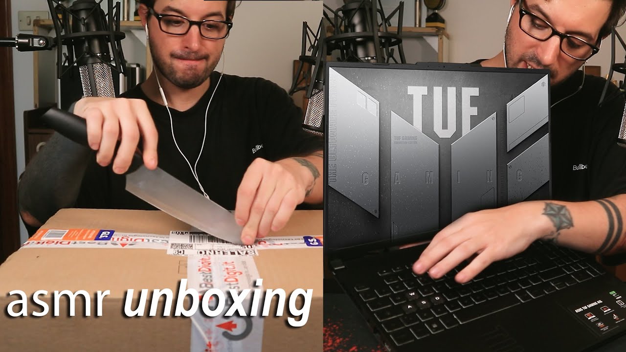asmr UNBOXING de computadora ASUS tuf A16 R9 RTX 4070