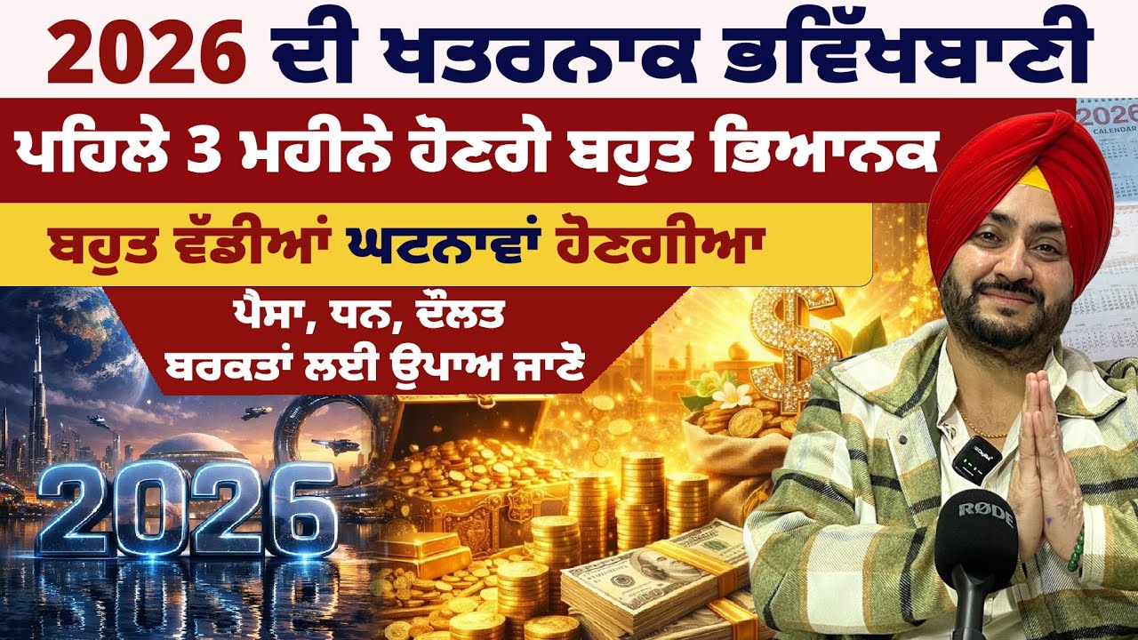 ਇਨ੍ਹਾਂ ਲੋਕਾਂ ਲਈ 2026 ਬਹੁਤ ਹੀ ਖ਼ਰਾਬ 2026 Predictions for Numbers 1–31 | Nvjot Siingh Badaljeet Singh 