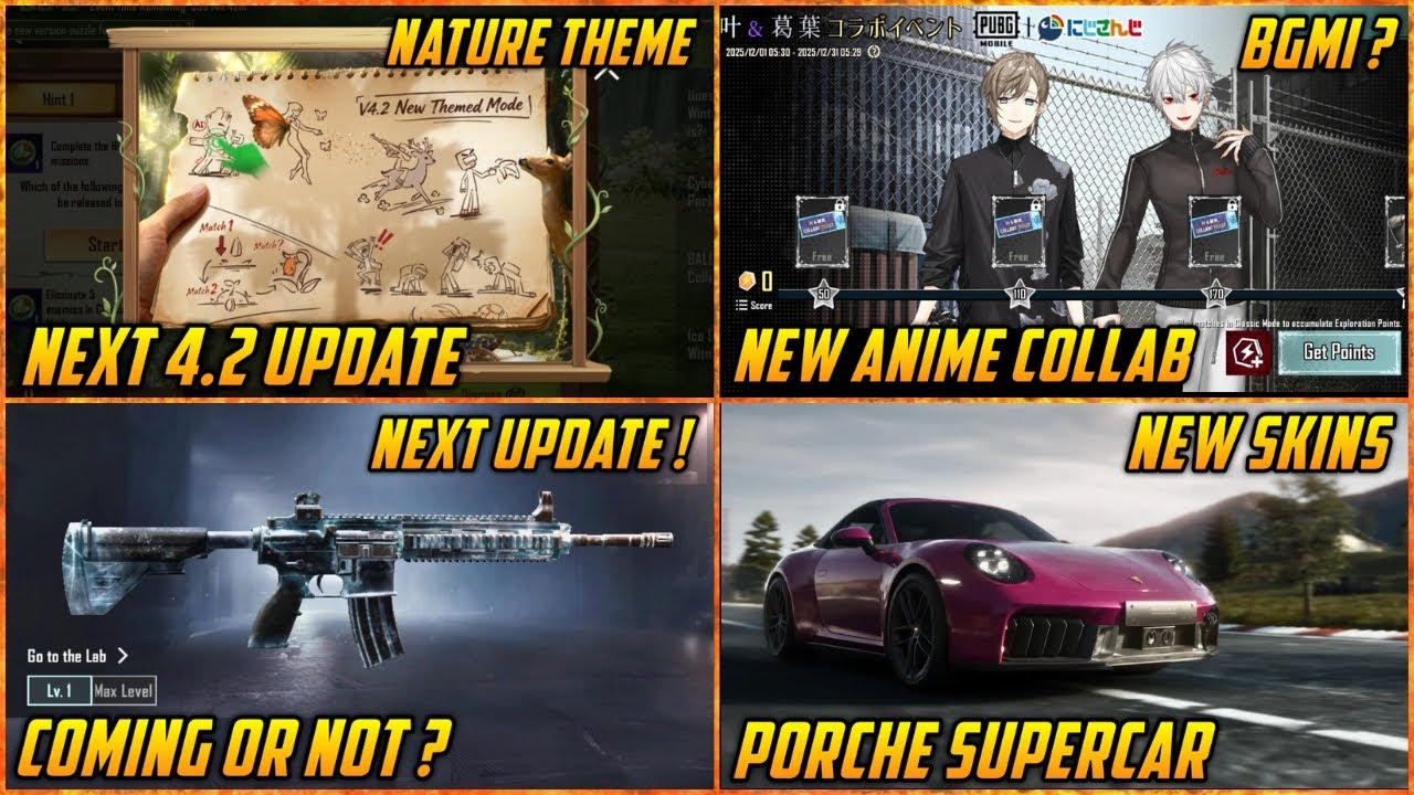 🔴 Bgmi Next 4.2 Update Nature Theme | M416 Skin in 4.2 Update ? | New Anime Discovery Event in PUBG