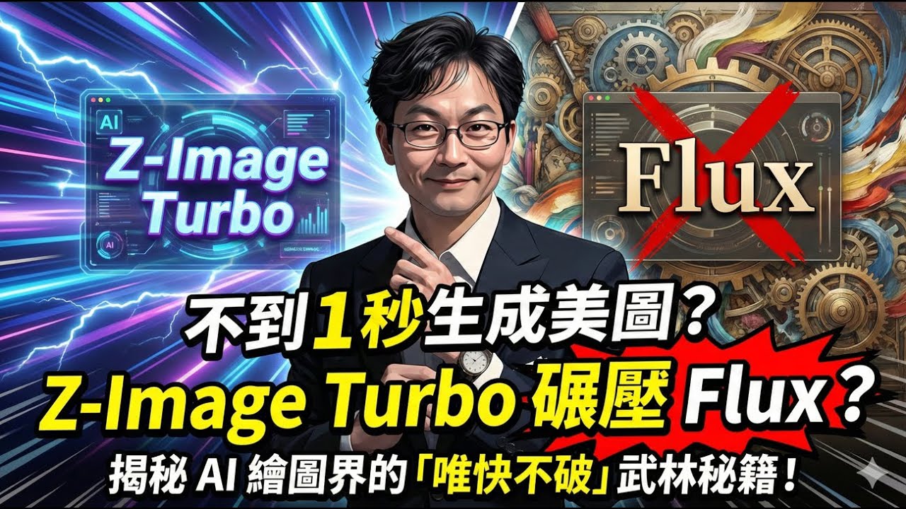 不到1秒生成美圖？Z-Image Turbo 碾壓 Flux？揭秘 AI 繪圖界的「唯快不破」武林秘籍！