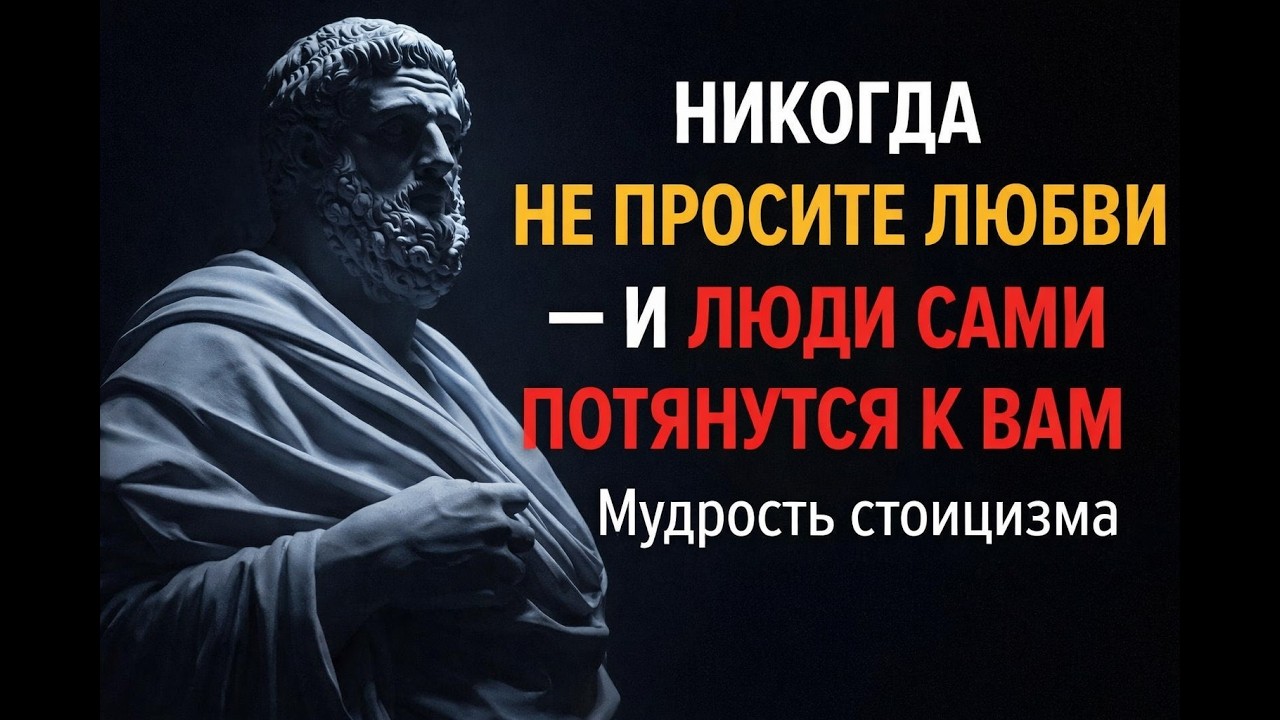 Никогда не просите любви — и люди сами потянутся к вам | Мудрость стоицизма #стоицизм #философия