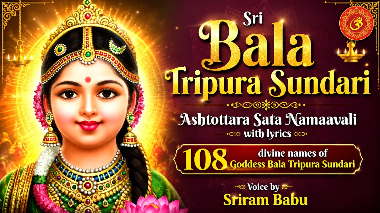 Sri Bala Tripura Sundari Ashtottara Sata Namaavali | Powerful chanting with lyrics | Soul Sadhana