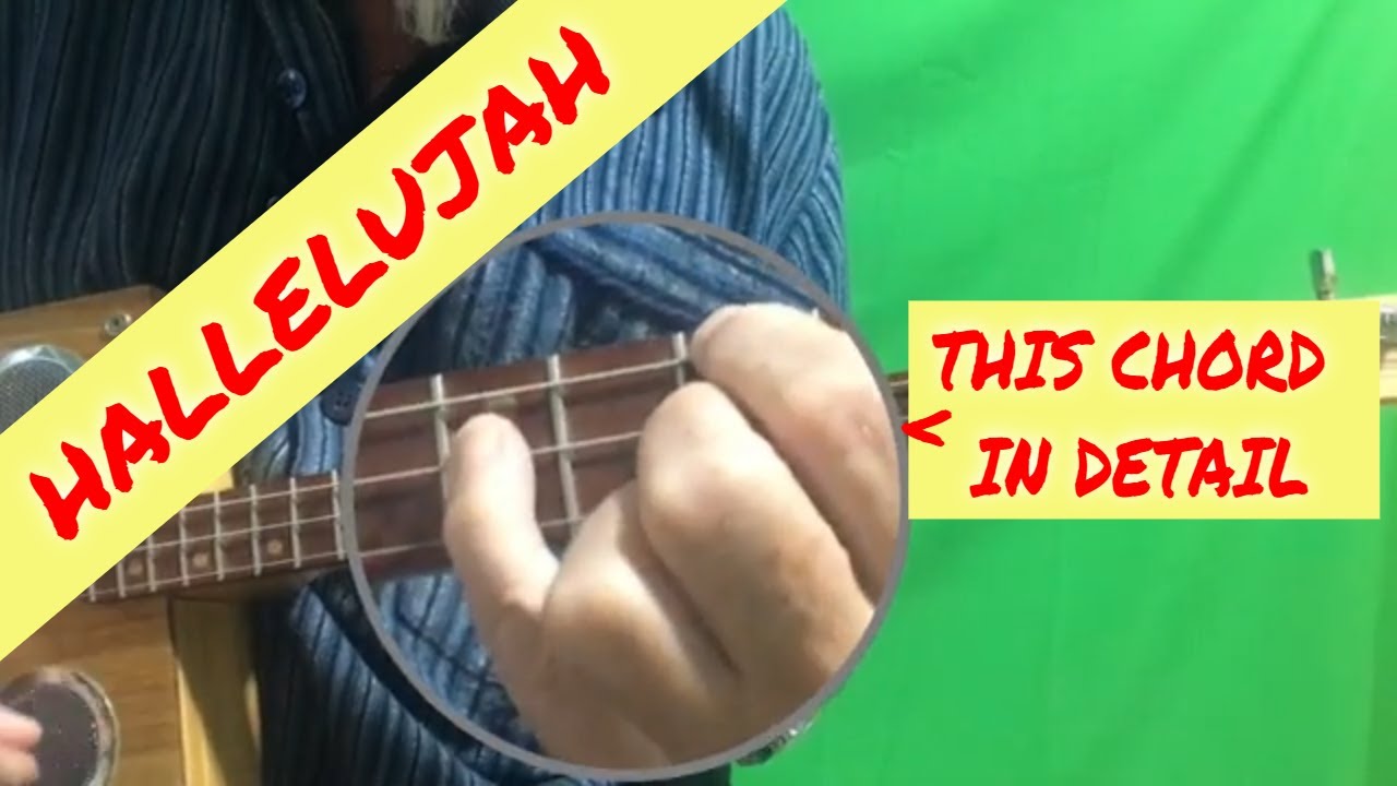 Hallelujah lesson, classic Leonard Cohen song, 3 string cigar box guitar tutorial.