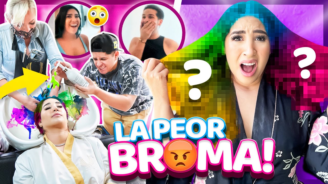 😭 MI NOVIO ME CAMBIA EL COLOR DE CABELLO SIN DARME CUENTA Y ME LO ARRUINA 😡 La peor broma…