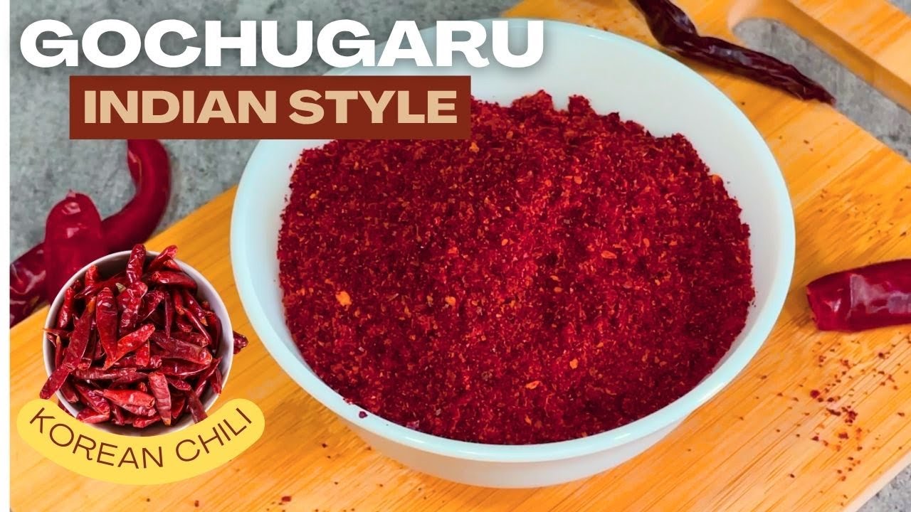Indian Style Korean Chilli Powder | Desi Korean Gochugaru Recipe for Kimchi & More!