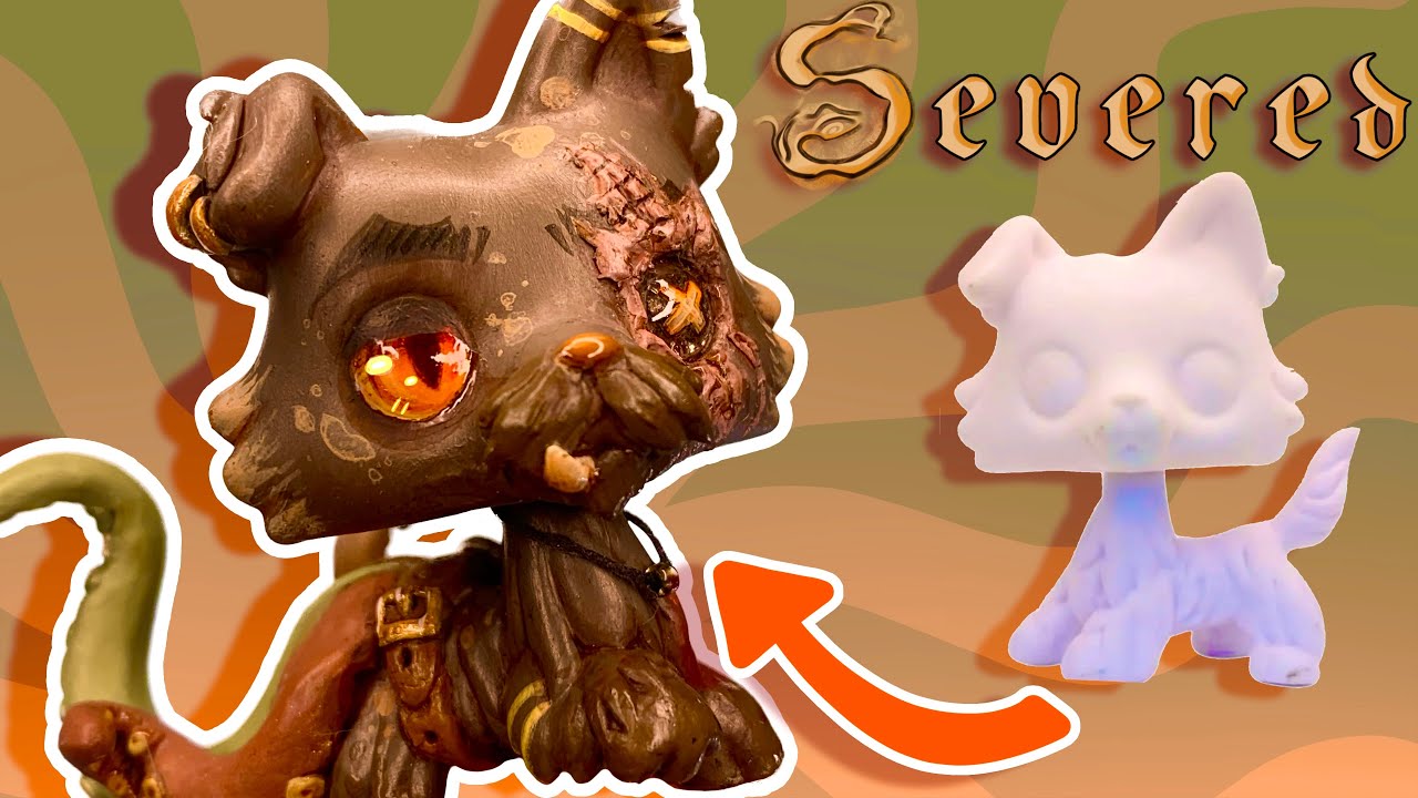 | LPS Custom | Pirate Dog 🦑🧡⚓️ [LPS SEVERED] |Handmade|