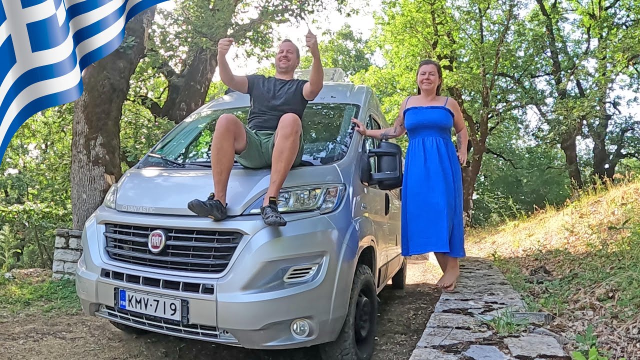 DRIVING WHOLE DAY? // Old rock bridges and Greek nature // Vanlife Greece