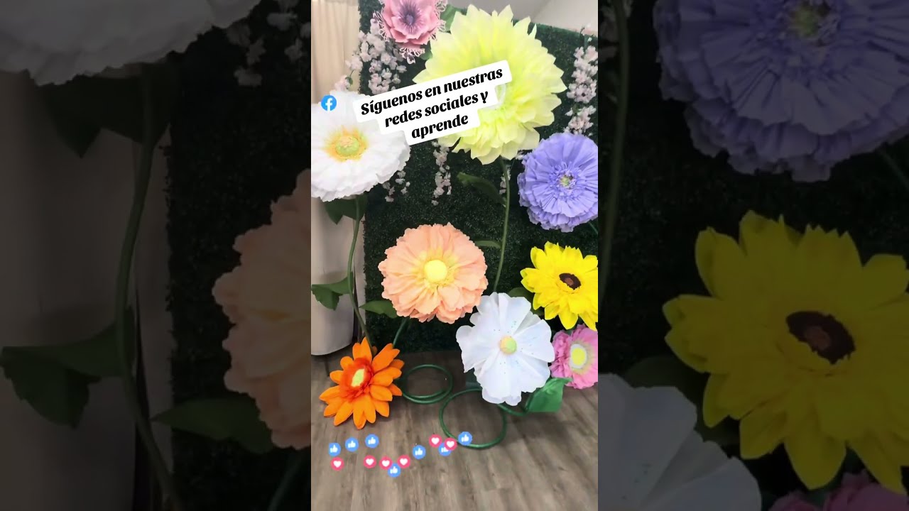 Bases para flores gigantes de papel 