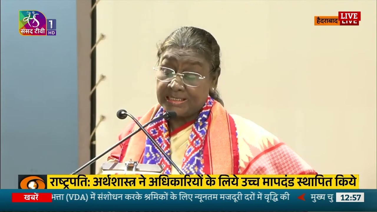 President Droupadi Murmu addresses the convocation of NALSAR, Hyderabad