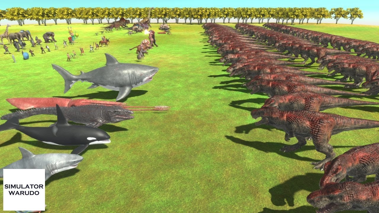 100 Strongest Units vs ALL Units Army Animal Revolt Battle Simulator